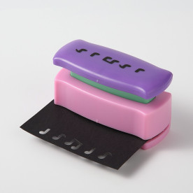 Дырокол бордюрный, узор 10, ноты, 27x68x40 мм