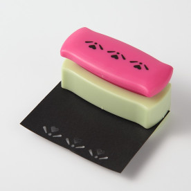 Дырокол бордюрный, узор 11, цветы, 27x68x40 мм