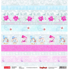 Односторонняя бумага Зимняя Ягодка Карточки 1 30,5х30,5 см от ScrapBerry's