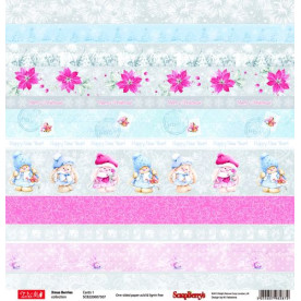 Односторонній папір Зимова Ягодка Картки 1 30,5х30,5 см від ScrapBerry's