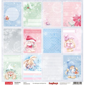 Односторонняя бумага Зимняя Ягодка Карточки 2 30,5х30,5 см от ScrapBerry's