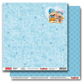 Двосторонній папір Падає сніг ... 30,5х30,5 см від ScrapBerry's