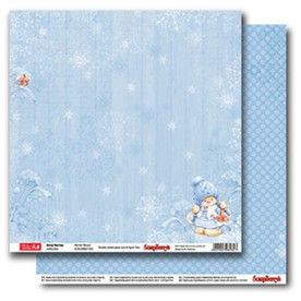 Двусторонняя бумага Снегопад 30,5х30,5 см от ScrapBerry's