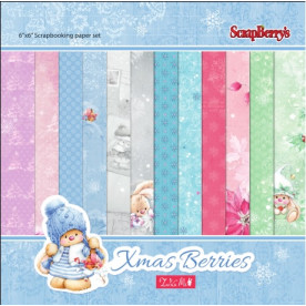 Набор бумаги "Зайка Ми.Зимняя Ягодка", 15*15 см , 24 листа от ScrapBerry's