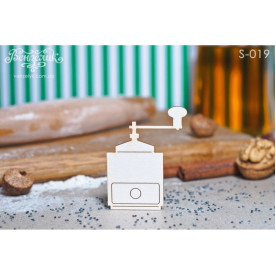 Чипборд Кофемолка 43x56 мм от Вензелик