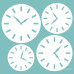 Чипборд Набор часов 66x69 мм от Вензелик