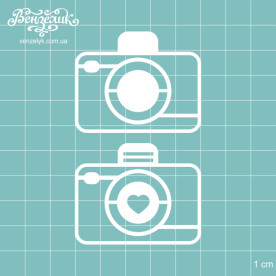 Чіпборд Набір фотоапаратів 1 шт 40x50 мм від Вензелік