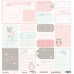 Лист односторонней бумаги 30x30 Карточки из коллекции Baby Girl от Scrapmir