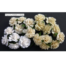 Набор гвоздик в кремовых тонах, 4 шт., 25 мм