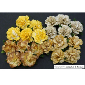 Набор гвоздик в коричневых тонах, 4 шт., 25 мм