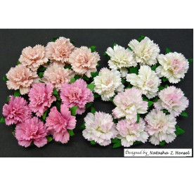 Набір гвоздик в рожевих тонах, 4 шт., 25 мм