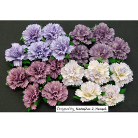 Набор гвоздик в фиолетовых тонах, 4 шт., 25 мм