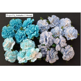 Набор гвоздик в голубых тонах, 4 шт., 25 мм