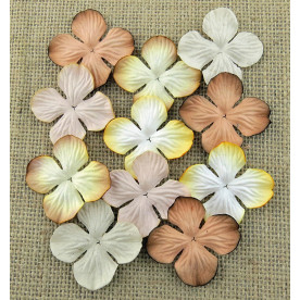 Набір гортензії в коричневих тонах 50 мм, 10 шт.