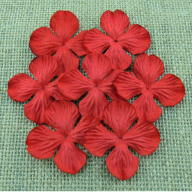 Набор гортензий RED 35 мм, 10 шт.