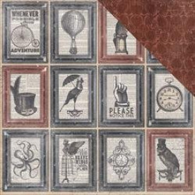 Двусторонняя бумага Bazaar 30х30 см от Bo-Bunny