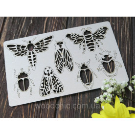 Чипборд, набор Жучки 2, Woodchic