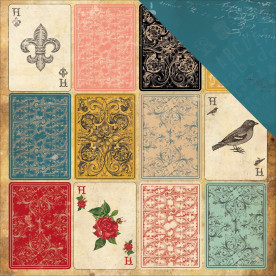 Двусторонняя бумага Full House 30х30 см от Bo-Bunny