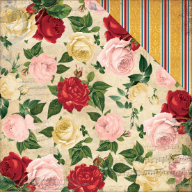 Двусторонняя бумага Milan 30х30 см от Bo-Bunny