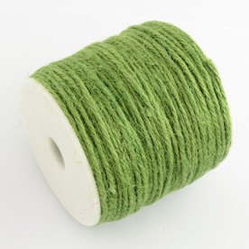Пеньковий шнур салатовий, 2 мм, 1 м