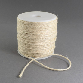 Пеньковий шнур слонова кістка, 2 мм, 1 м