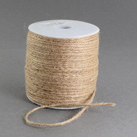 Пеньковий шнур бежевий, 2 мм, 1 м