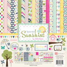 Набор скрапбумаги Splendid Sunshine 30х30 см 12 листов + 2 листа наклеек от Echo Park