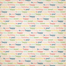 Скраппапір двосторонній Birthday Words 30х30 від Carta Bella