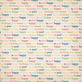 Скраппапір двосторонній Birthday Words 30х30 від Carta Bella