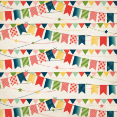 Скраппапір двосторонній Birthday Banner 30х30 від Carta Bella