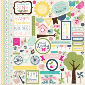 Лист наклейок Splendid Sunshine 30х30 см від Echo Park