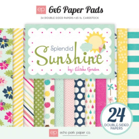 Набір скраппаперу Splendid Sunshine 15х15 см 12 аркушів від Echo Park