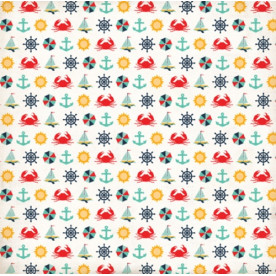 Скрапбумага двусторонняя Summer Adventure Icons 30х30 от Echo Park