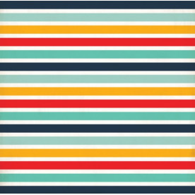 Скрапбумага двусторонняя Summer Adventure Stripe 30х30 от Echo Park