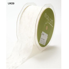 Шебби-лента Silky Crush Ivory 90 см от May Arts