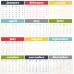 Скраппапір двосторонній Calendar Months 30х30 від Echo Park