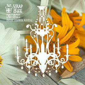 Чипборд люстра 80 x 65 мм от Scrapbox
