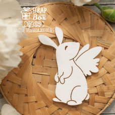 Чіпборд кролик з крилами 40 x 50 мм від Scrapbox
