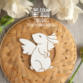 Чипборд кролик с крыльями 40 x 40 мм от Scrapbox