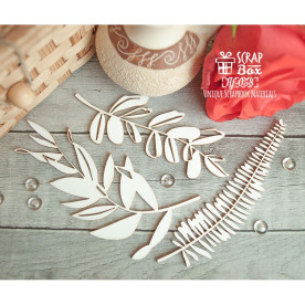 Чіпборд набір різних листочків 98 x 105 мм від Scrapbox