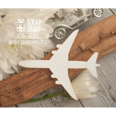Чипборд самолет №1, 70x58мм, Scrapbox