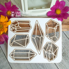 Чіпборд кристали 85 x 100 мм від Scrapbox