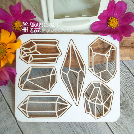 Чіпборд кристали 85 x 100 мм від Scrapbox