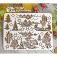 Чипбор набор этнический индейский 140 x 106 мм Scrapbox
