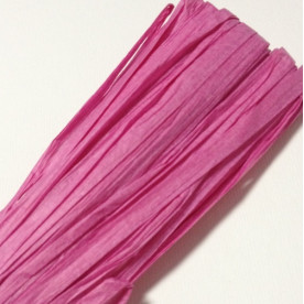 Рафія натуральна однотонна, 5 мм, 1 м, колір рожевий