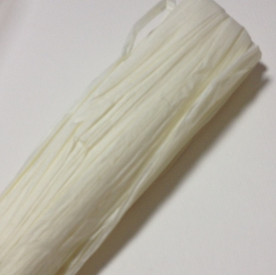 Рафия натуральная однотонная, 5 мм, 1 м, цвет ванильный