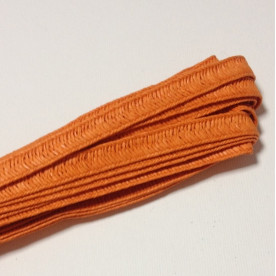 Плетеный бумажный шнур, 8 мм, 90 см, цвет оранжевый