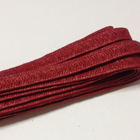 Плетений паперовий шнур, 8 мм, 90 см, колір червоний