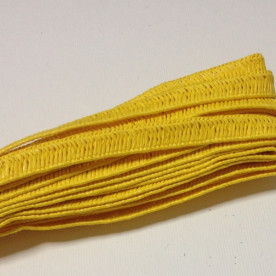 Плетеный бумажный шнур, 8 мм, 90 см, цвет ярко-желтый
