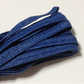 Бумажный плетеный шнур, 8 мм, 90 см, цвет синий